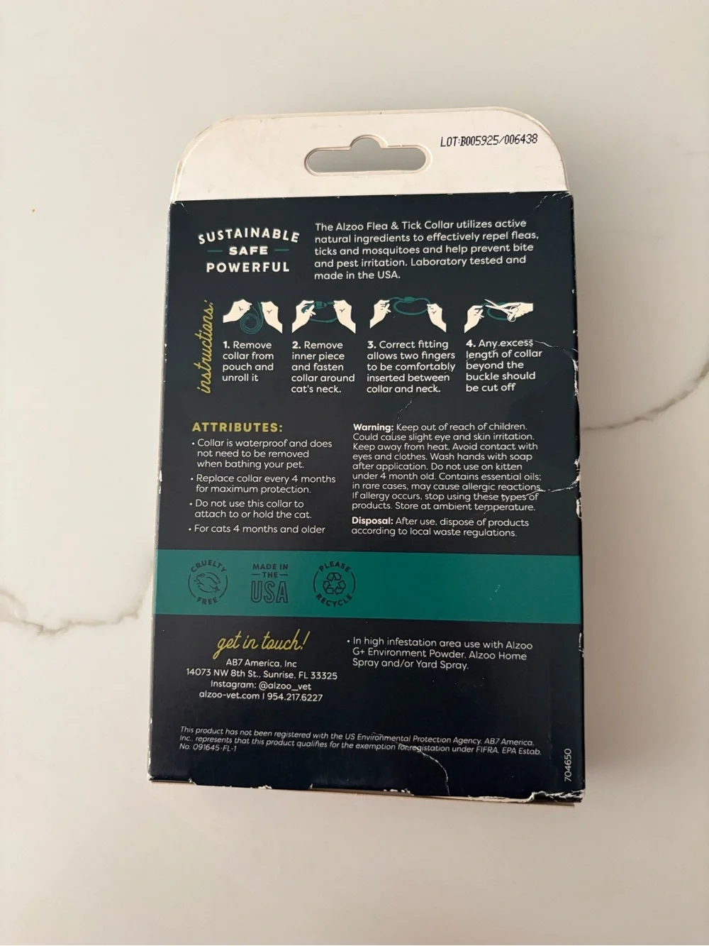 New Alzoo Natural Repellent for Dogs Flea and Tick Cat Collar